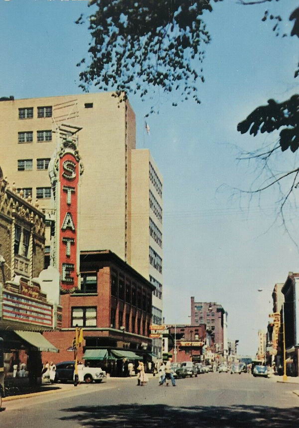 State Theatre - Old Postcard Photo (newer photo)